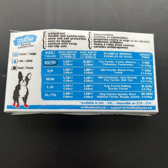 New in box adorable doggie boots for your scrumptious fur baby in size XS - Picture 6 of 6